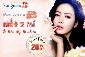 Sale OFF 20% Bấm mí – 15 phút tạo mắt 2 mí to tròn tự nhiên